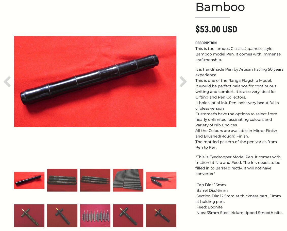 Ranga Bamboo product details