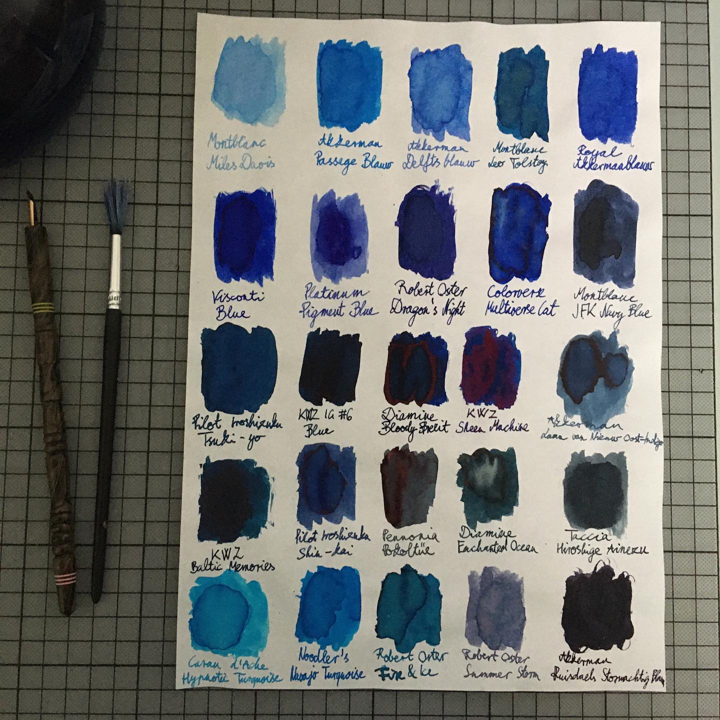 Blue samples