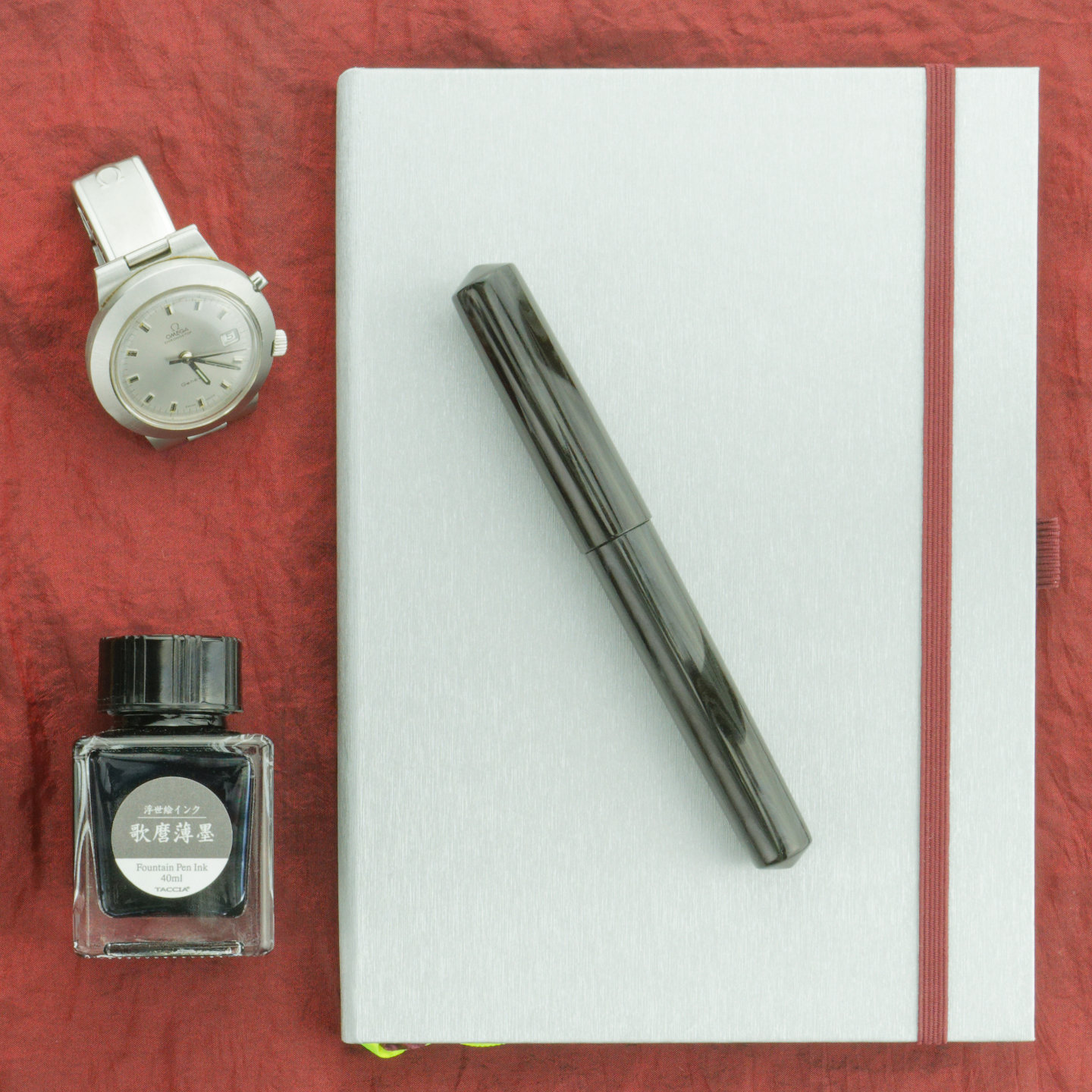 Opus Cineris Harmonic Nib with Taccia ink & Lamy notebook