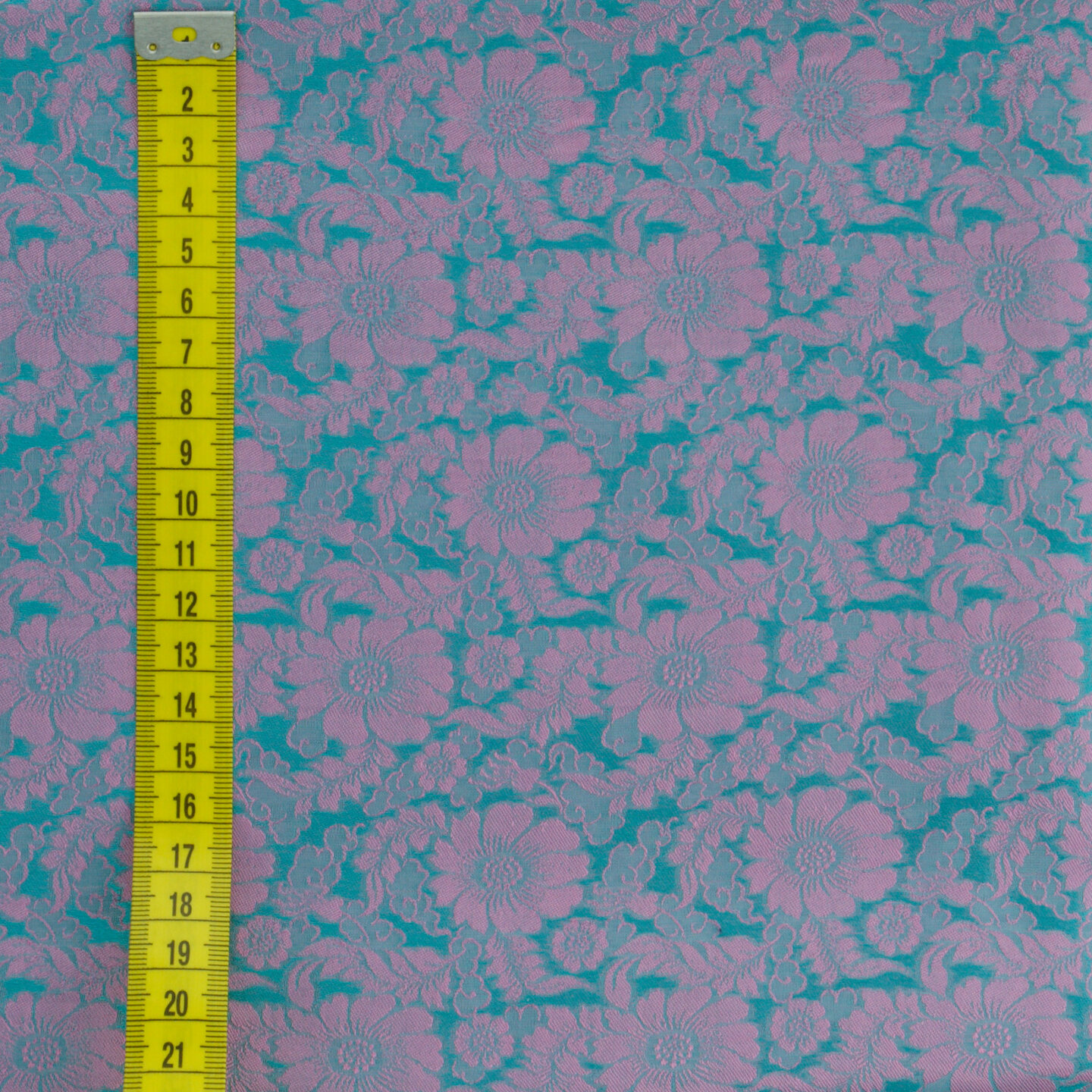 Brocade flower pattern cosmos blue