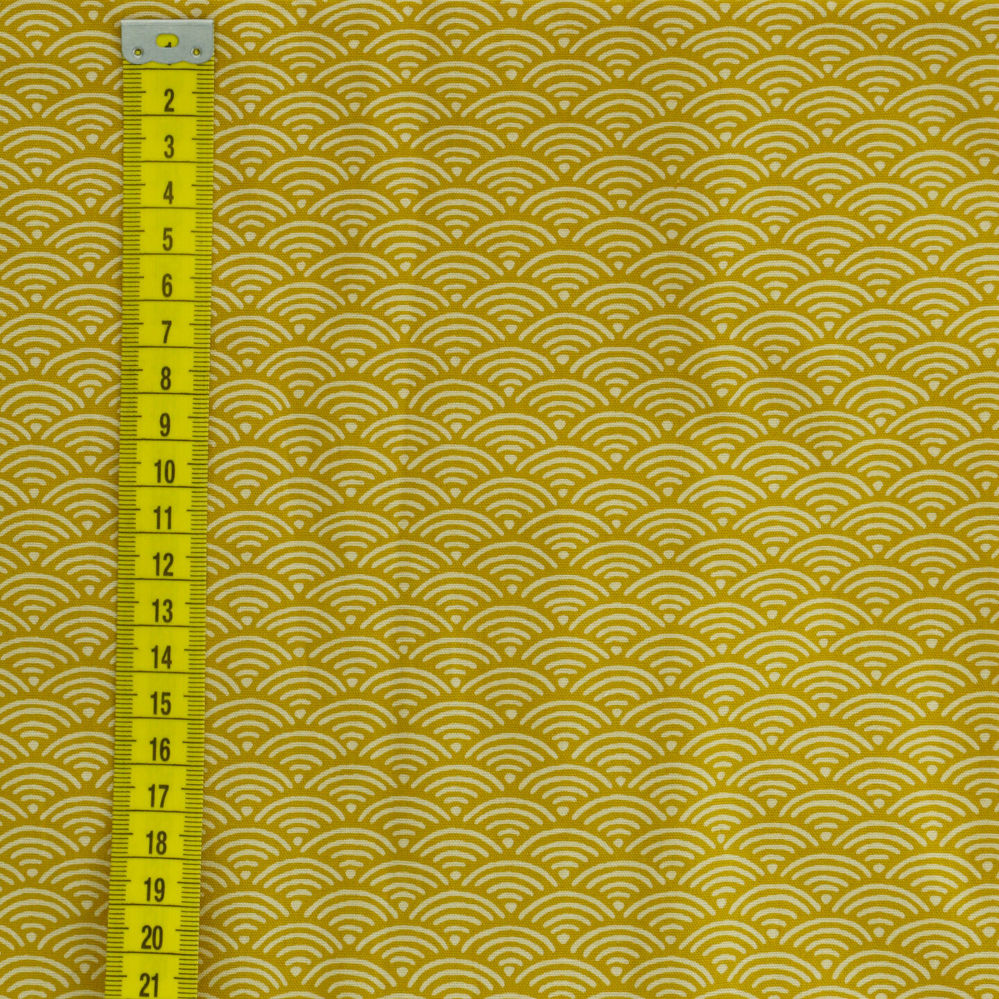 Seigaiha mustard yellow