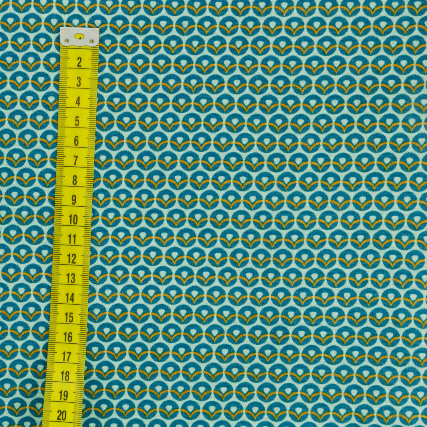 Teal-orange-turquoise geometric pattern